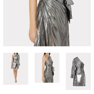 Silver One-Shoulder Dress